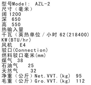 雙頭矮仔爐參數(shù)